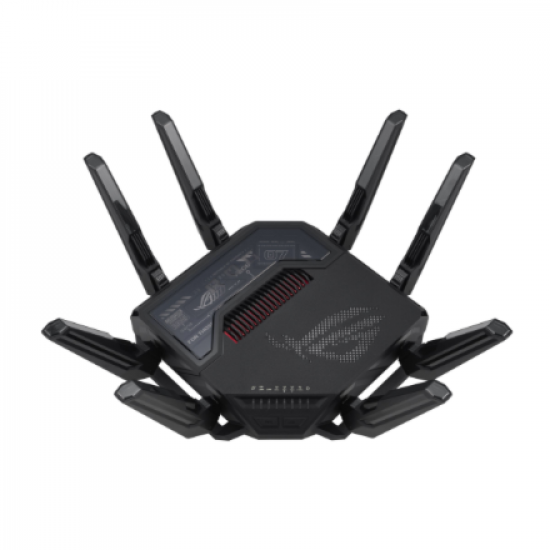 Quad-band Gaming Router (EU+UK) | ROG Rapture GT-BE98 | 802.11ax | 10/100/1000 Mbit/s | Ethernet LAN (RJ-45) ports 1 | Mesh Support Yes | MU-MiMO Yes | 5G | Antenna type External | 1 x USB 3.2 Gen1, 1 x USB 2.0