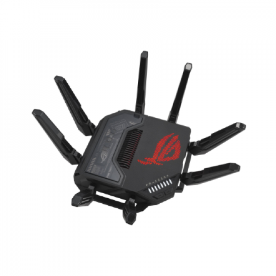 Quad-band Gaming Router (EU+UK) | ROG Rapture GT-BE98 | 802.11ax | 10/100/1000 Mbit/s | Ethernet LAN (RJ-45) ports 1 | Mesh Support Yes | MU-MiMO Yes | 5G | Antenna type External | 1 x USB 3.2 Gen1, 1 x USB 2.0