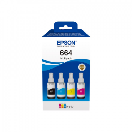Epson C13T66464A | 664 EcoTank 4-colour multipack | Ink tank | Black, yellow, cyan, magenta