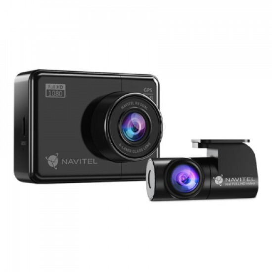 Navitel | R9 DUAL | Wi-Fi | Two-channel Full HD Dashcam | Audio recorder