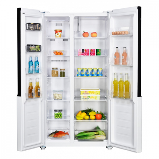 ETA | Refrigerator | ETA139790000EN | Energy efficiency class E | Free standing | Side by side | Height 177 cm | No Frost system | Fridge net capacity 291 L | Freezer net capacity 151 L | Display | 39 dB | White