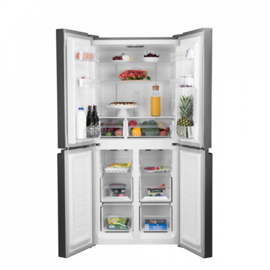 ETA | Refrigerator | ETA139090010DN | Energy efficiency class D | Free standing | Side by Side | Height 180 cm | No Frost system | Fridge net capacity 271 L | Freezer net capacity 150 L | Display | 39 dB | Stainless Steel
