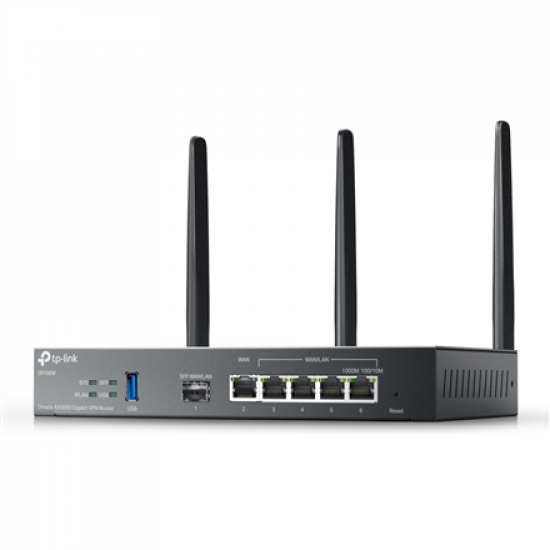 SafeStream Gigabit Multi-WAN VPN Router | ER706W | 802.1q | Ethernet LAN (RJ-45) ports 1× Gigabit SFP WAN Port, 1× Gigabit RJ45 WAN Port, 2x  Gigabit RJ45 LAN Ports 2× Gigabit WAN/LAN RJ45 Ports | Mesh Support Yes | MU-MiMO Yes | 3G/4G via optional USB ad