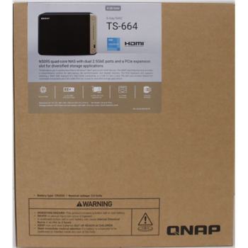 SALE OUT. QNAP | 6-Bay desktop NAS | TS-664-8G | Intel Celeron | N5095 4-core | Processor frequency 2.9 GHz | 8 GB | DDR4 | DEMO (SCRATCHED)