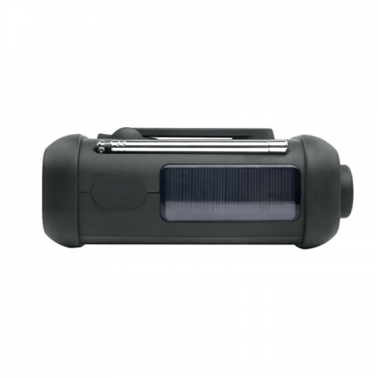 Muse | Portable Solar Radio with Crank and Flashlight | MH-08 MB | AUX in | Bluetooth | FM radio