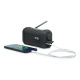 Muse | Portable Solar Radio with Crank and Flashlight | MH-08 MB | AUX in | Bluetooth | FM radio