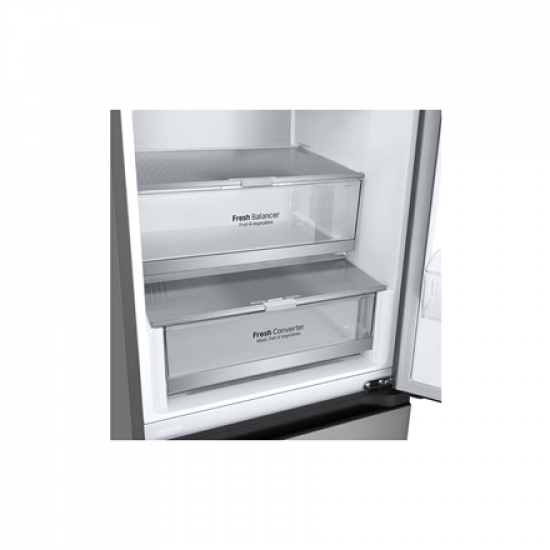 LG GBV7280CPY Refrigerator, C, Free-standing, Combi, Height 2.03 m, Net fridge 277 L, Net freezer 110 L, Silver | LG