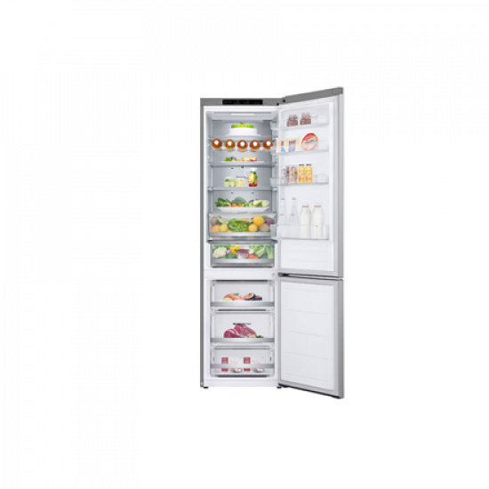 LG GBV7280CPY Refrigerator, C, Free-standing, Combi, Height 2.03 m, Net fridge 277 L, Net freezer 110 L, Silver | LG