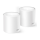 AX1500 Whole Home Mesh Wi-Fi 6 System | Deco X10 (2-pack) | 802.11ax | 10/100/1000 Mbit/s | Ethernet LAN (RJ-45) ports 1 | Mesh Support Yes | MU-MiMO Yes | No mobile broadband | Antenna type Internal