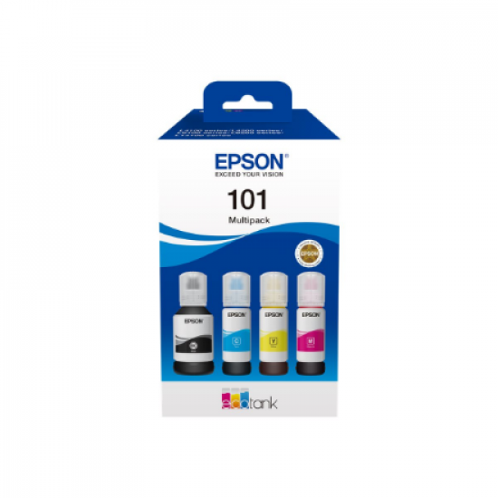 Epson Ink Consumables  4-colour | 101 EcoTank | Ink Bottle | Multipack