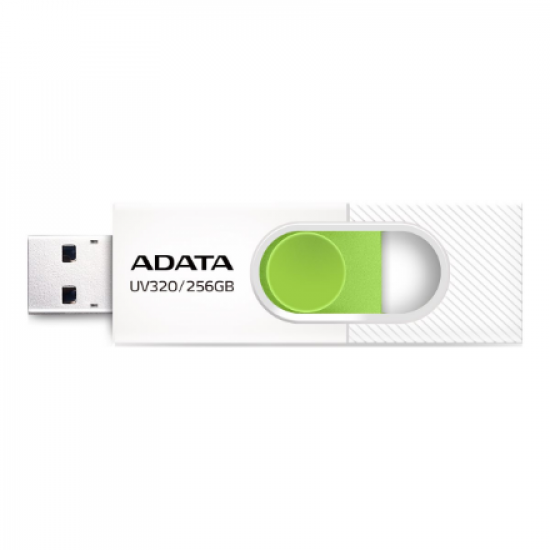 ADATA | USB Flash Drive | UV320 | 256 GB | USB 3.2 Gen1 | White/Green