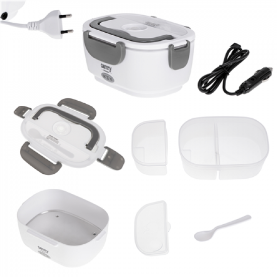 Camry | Electric Lunchbox DC12V and AC230V | CR 4483 | Capacity 1.1 L | Material Plastic | White/Grey