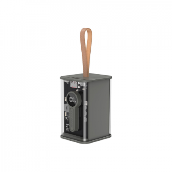 Gembird | Transparent QC3.0 Quick Charging Power Bank | PB18-TQC3-01 | 18000 mAh | Black