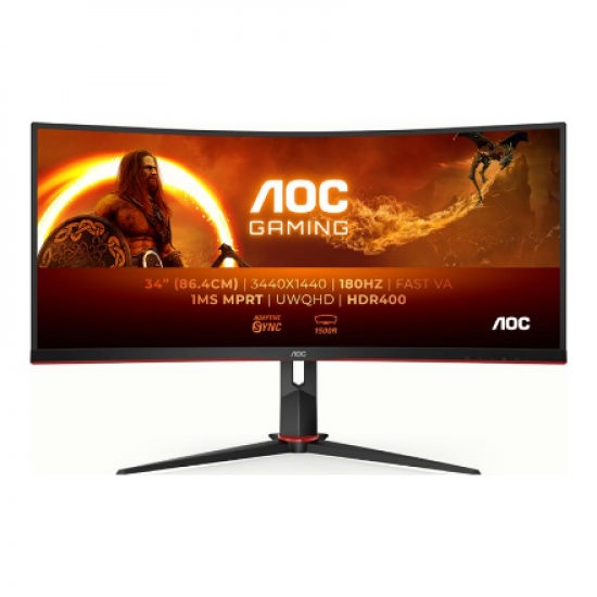 AOC | Gaming Monitor | CU34G2XP/BK | 34 