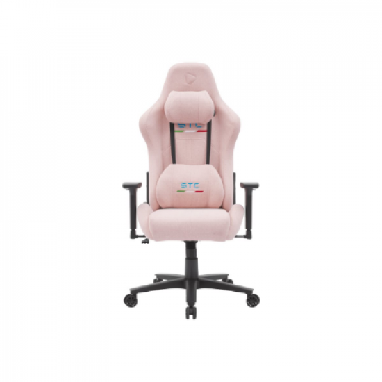 Onex Short Pile Linen; Metal; Nylon base | Gaming Chairs | STC Snug L Series | Pink
