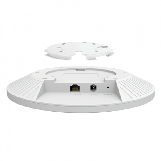 TP-LINK | AX5400 Ceiling Mount WiFi 6 Access Point | EAP673 | 802.11ax | 10/100/1000 Mbit/s | Ethernet LAN (RJ-45) ports 1 | MU-MiMO Yes | PoE in | Antenna type Internal Omni