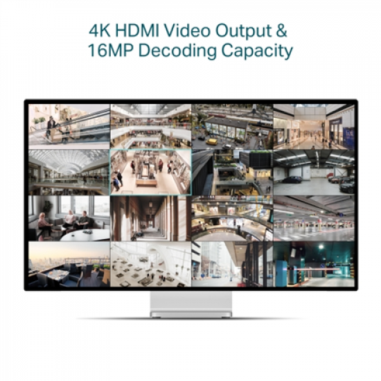 TP-LINK | PoE+ Network Video Recorder | VIGI NVR2016H-16MP | 2 | 16 Channel