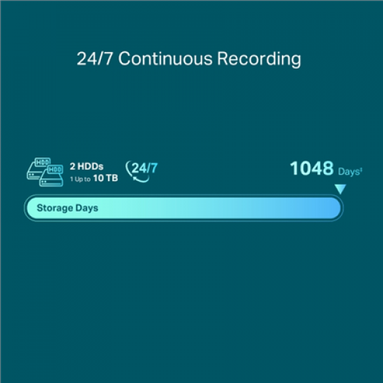 TP-LINK | Network Video Recorder | VIGI NVR2016H | 2 | 16-Channel