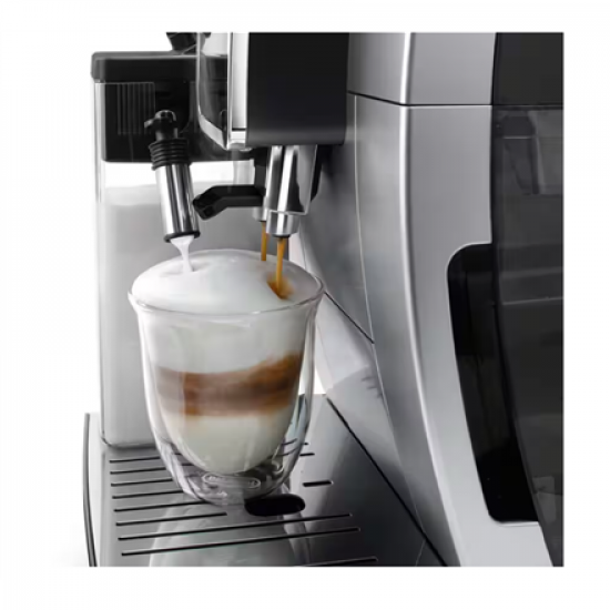 Delonghi | Coffee Maker | Dinamica Plus ECAM380.85.SB | Pump pressure 15 bar | Built-in milk frother | Automatic | 1450 W | Stainless Steel/Black