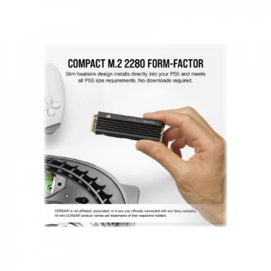 Corsair | SSD | MP600 PRO LPX | 2000 GB | SSD form factor M.2 2280 | Solid-state drive interface PCIe NVMe Gen 4.0 x 4 | Read speed 7100 MB/s | Write speed 6800 MB/s