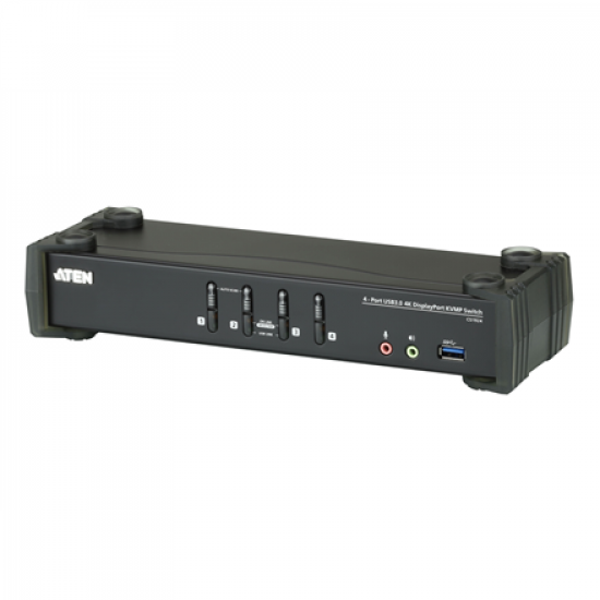 Aten | 4-Port USB 3.0 4K DisplayPort KVMP Switch | CS1924-AT-G