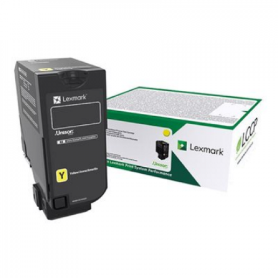 Lexmark 74C2HY0 | CS725 12K Toner Cartridge | Toner Cartridge | Yellow