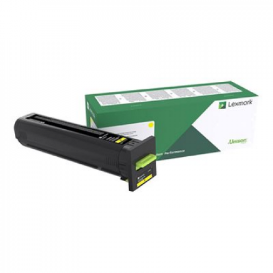 Lexmark CX860 Yellow Return Programme 55K Toner Cartridge | Lexmark 82K2UY0 | Lexmark - High Yield - yellow - original - toner cartridge - LCCP, LRP | Toner cartridge | Yellow