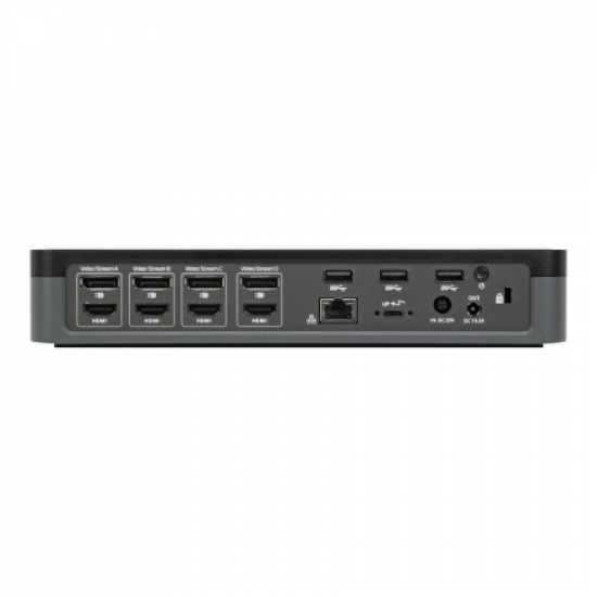 Targus | USB-C Universal Quad 4K (QV4K) Docking Station | DOCK570EUZ | DisplayPorts quantity 4 | USB 3.0 (3.1 Gen 1) Type-C ports quantity 1x USB-C 3.0 Port, 4x USB 3.0 Ports | HDMI ports quantity 4 | 100 W