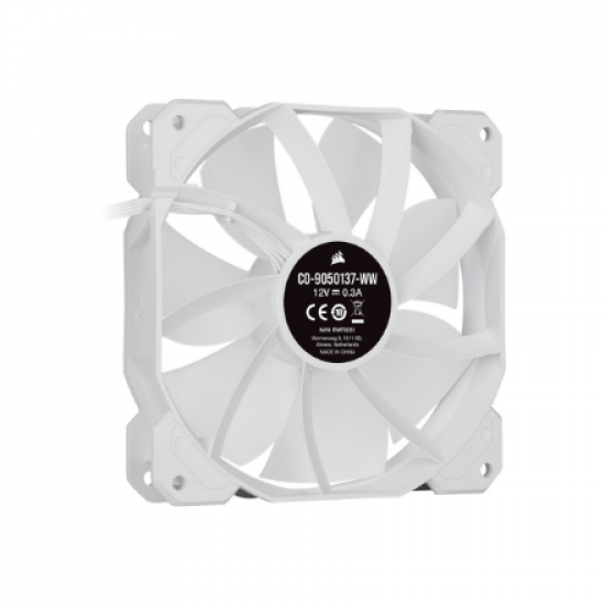 Corsair | 120mm White PWM Fan, Triple Pack with Lighting Node CORE | iCUE SP120 RGB ELITE Performance | Case Fan