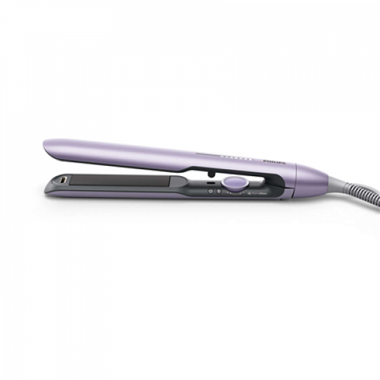 Philips | Hair straightener | BHS742/00 | Ceramic heating system | Ionic function | Display LED | Temperature (min) 120 °C | Temperature (max) 230 °C | Number of heating levels 12 | Purple