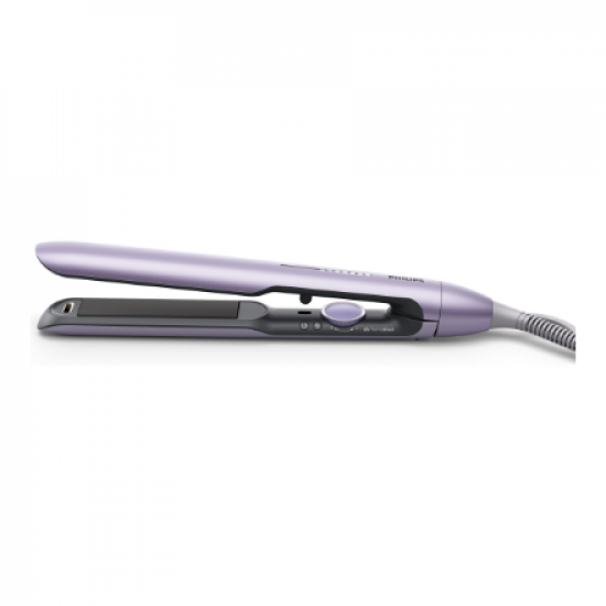 Philips | Hair straightener | BHS742/00 | Ceramic heating system | Ionic function | Display LED | Temperature (min) 120 °C | Temperature (max) 230 °C | Number of heating levels 12 | Purple