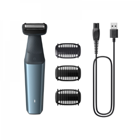 Philips | Hair clipper for body | BG3027/05 | Cordless | Wet & Dry | Number of length steps 3 | Blue/Black