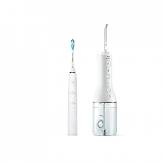 Philips | Oral irrigator + Electric toothbrush | HX3886/41 DiamondClean 9000 | Rechargeable | For adults | Number of brush heads included 1 | Number of teeth brushing modes 2 | White