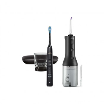 Philips HX3886/43 Sonicare DiamondClean Oral irrigator + Electric toothbrush, Black | Philips
