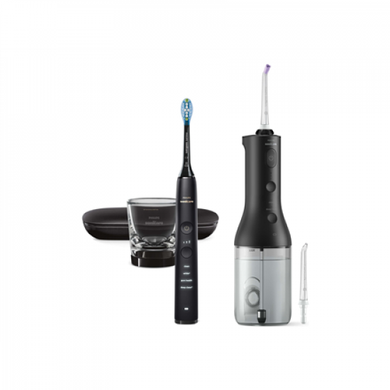 Philips HX3886/43 Sonicare DiamondClean Oral irrigator + Electric toothbrush, Black | Philips