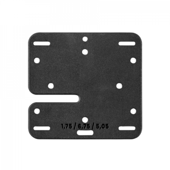 ProDVX | GM 75 Single Plate Glass Mount Bracket | Black