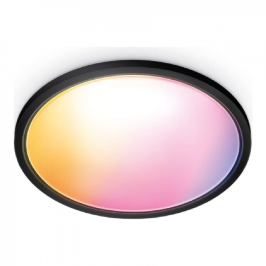 WiZ Smart WiFi SuperSlim Ceiling 545mm, Black | 32 W | 2200-6500 K (RGB)