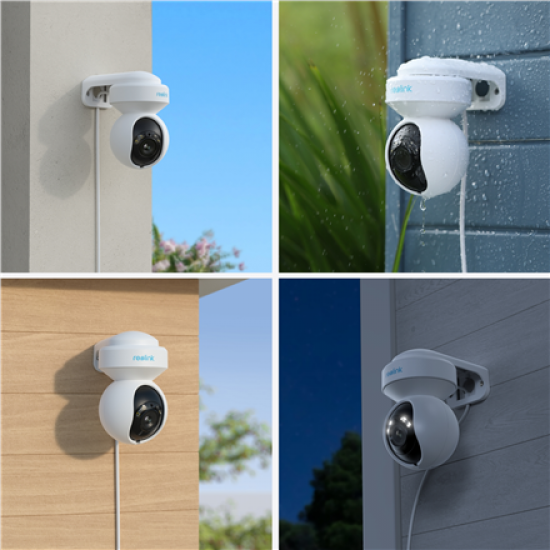 Reolink | Smart WiFi Camera with Motion Spotlights | E Series E540 | PTZ | 5 MP | 2.8-8/F1.6 | IP65 | H.264 | Micro SD, Max. 512 GB