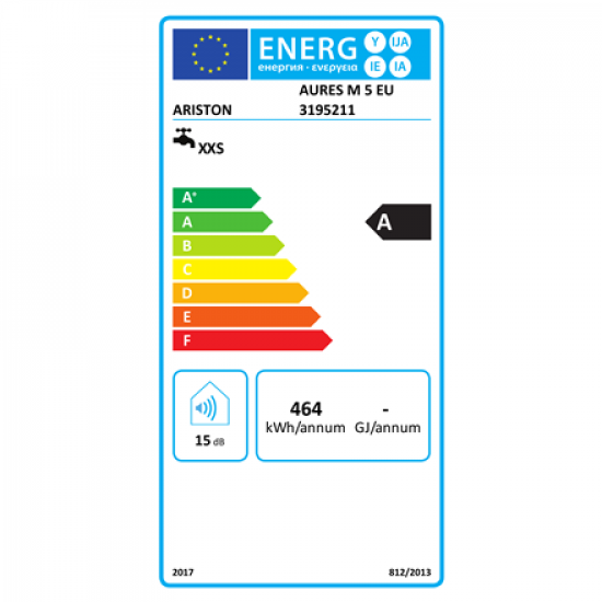 Ariston | Instantaneous water heater | Aures M 5 EU | Electric | 5000 W | White/Black
