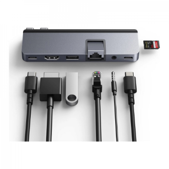 Hyper | HyperDrive DUO PRO 7-in-2 USB-C Hub for MacBook Air/Pro 2016-2020 | Ethernet LAN (RJ-45) ports 1 | HDMI ports quantity 1