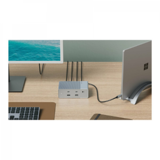 Hyper | HyperDrive Universal GEN2 15-in-1 USB-C Triple Video Docking Station For MST enabled devices | Ethernet LAN (RJ-45) ports 1 | DisplayPorts quantity 2 | HDMI ports quantity 2