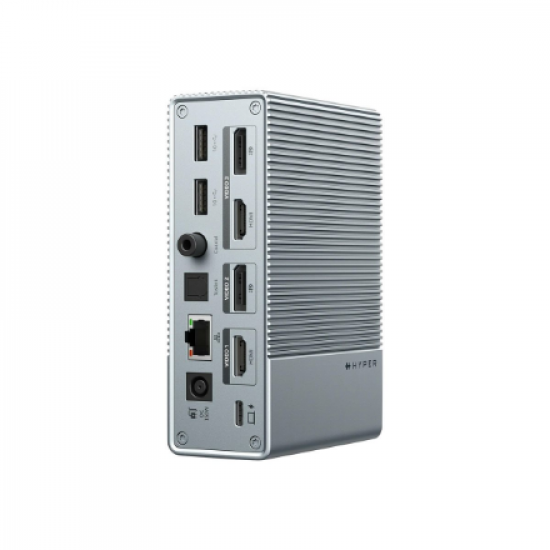 Hyper | HyperDrive Universal GEN2 15-in-1 USB-C Triple Video Docking Station For MST enabled devices | Ethernet LAN (RJ-45) ports 1 | DisplayPorts quantity 2 | HDMI ports quantity 2