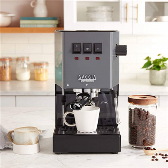 Gaggia | Coffee Maker | RI9481/16 Classic E24 | Pump pressure 15 bar | Built-in milk frother | Semi-automatic | Industrial Grey