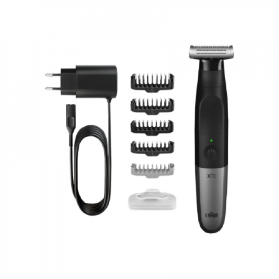 Braun | Hybrid Hair, Beard, Body Trimmer | XT5100 Series X | Operating time (max) 60 min | Wet & Dry | Black