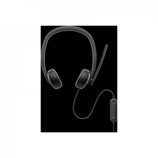 Dell | Headset | WH3024 | Built-in microphone | USB-C, USB-A | Black