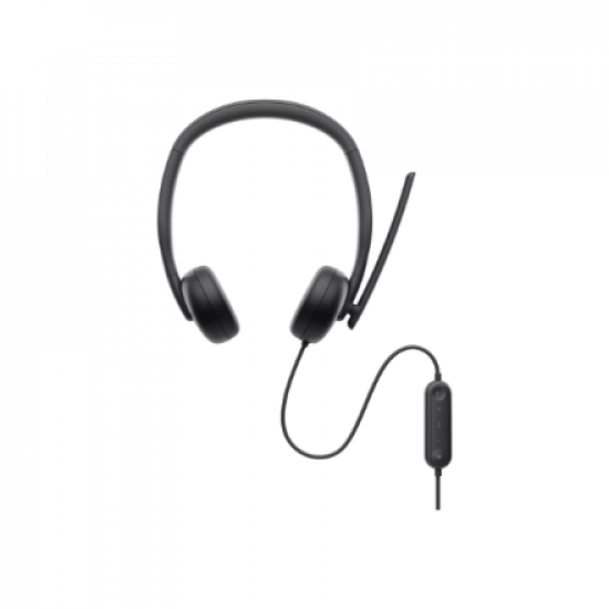 Dell | Headset | WH3024 | Built-in microphone | USB-C, USB-A | Black
