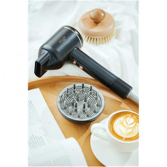 Adler Hair Dryer | AD 2270 SUPERSPEED | 1600 W | Number of temperature settings 3 | Ionic function | Diffuser nozzle | Blue
