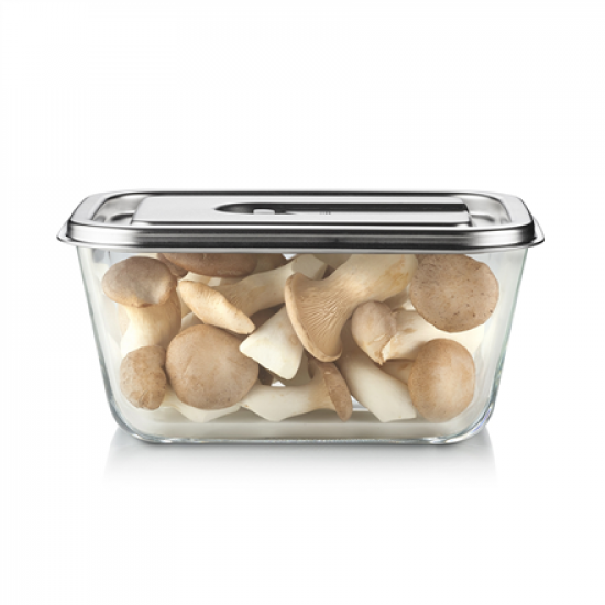 Caso Glass Vacuum Container with Plastic Lid | VacuBoxx Inox XL | Transparent