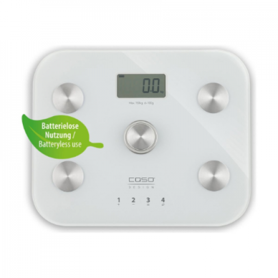 Caso | Scale | BodyEnergy Fit | Maximum weight (capacity) 150 kg | Accuracy 100 g | White