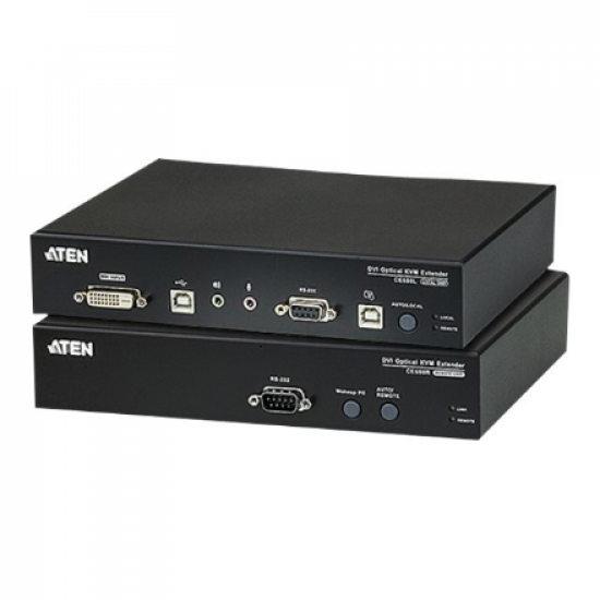 Aten USB DVI Optical KVM Extender | CE680 | 1920 x 1200 at 600m